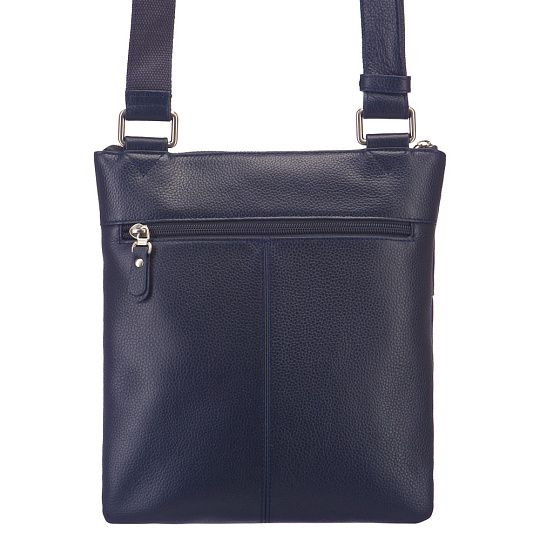 Сумка через плечо Dr.Koffer из натуральной кожи синяя