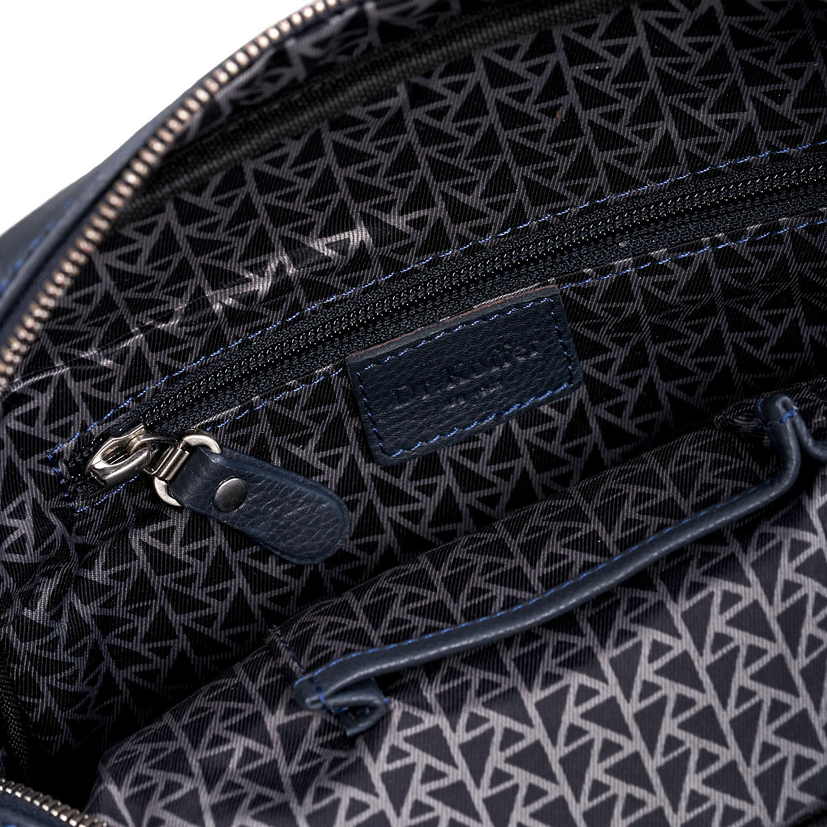 Сумка через плечо Dr.Koffer из натуральной кожи синяя