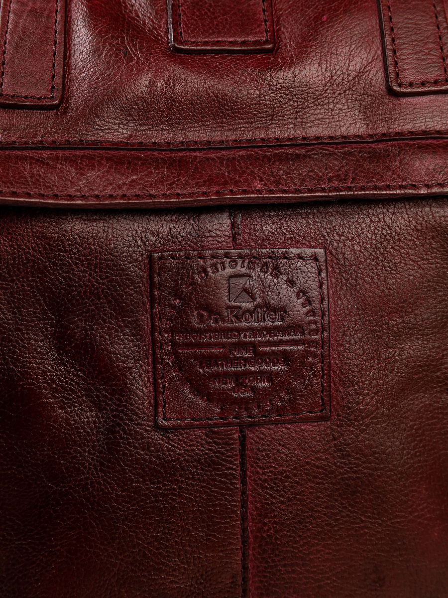 Рюкзак Dr.Koffer из натуральной кожи бордовый