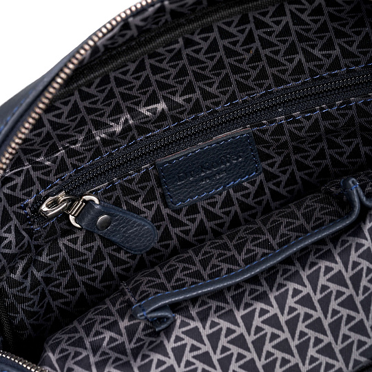 Сумка через плечо Dr.Koffer из натуральной кожи синяя