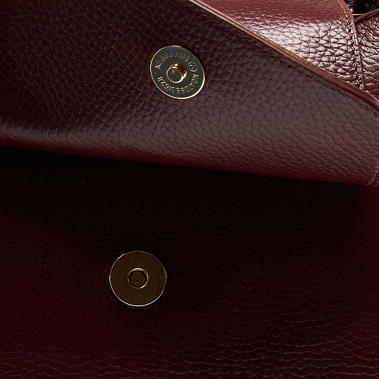 Женская сумка  Dr. Koffer из натуральной кожи бордовая