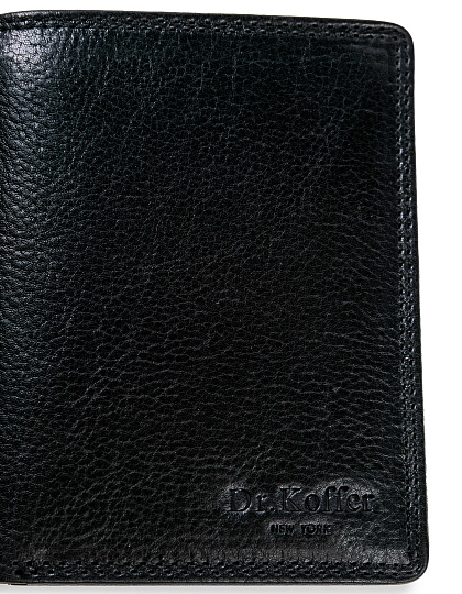 Портмоне Dr.Koffer из натуральной кожи черное
