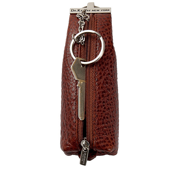 Ключница Dr.Koffer из натуральной кожи светло-коричневая