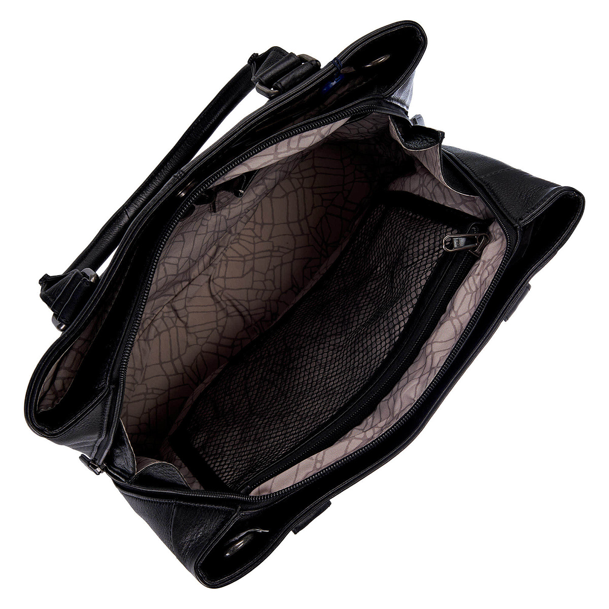 Женская сумка Dr.Koffer из натуральной кожи чёрная