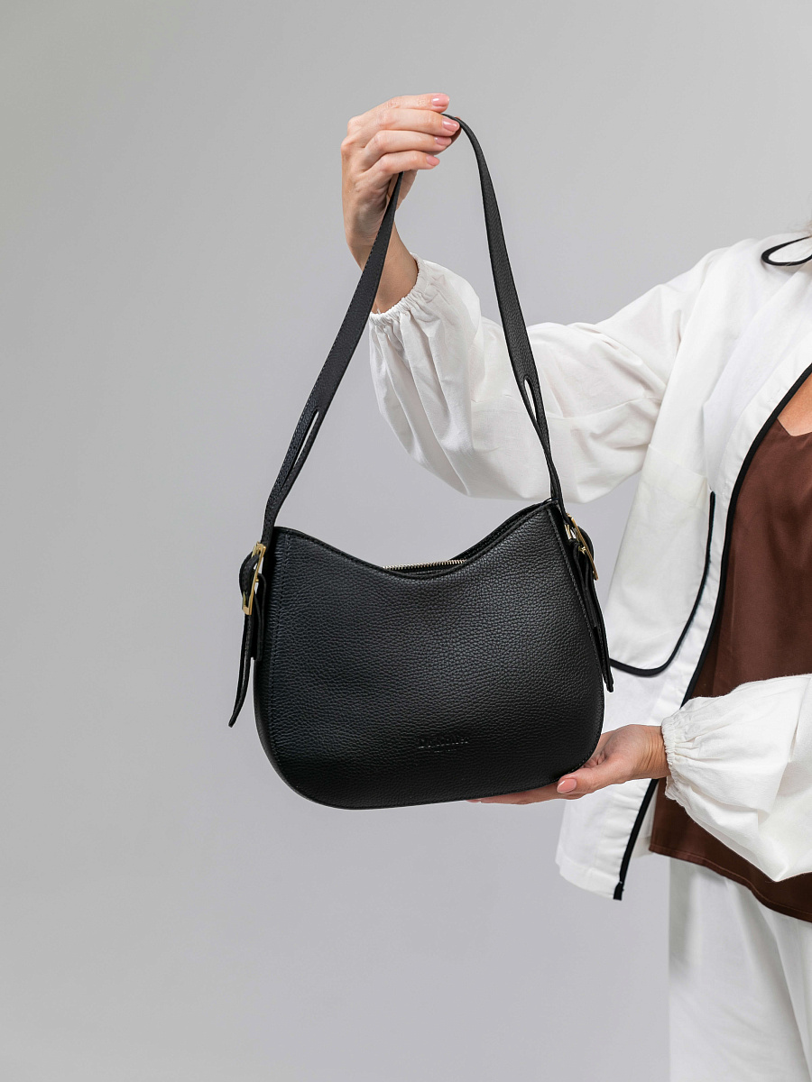 Женская сумка Dr.Koffer из натуральной кожи черная