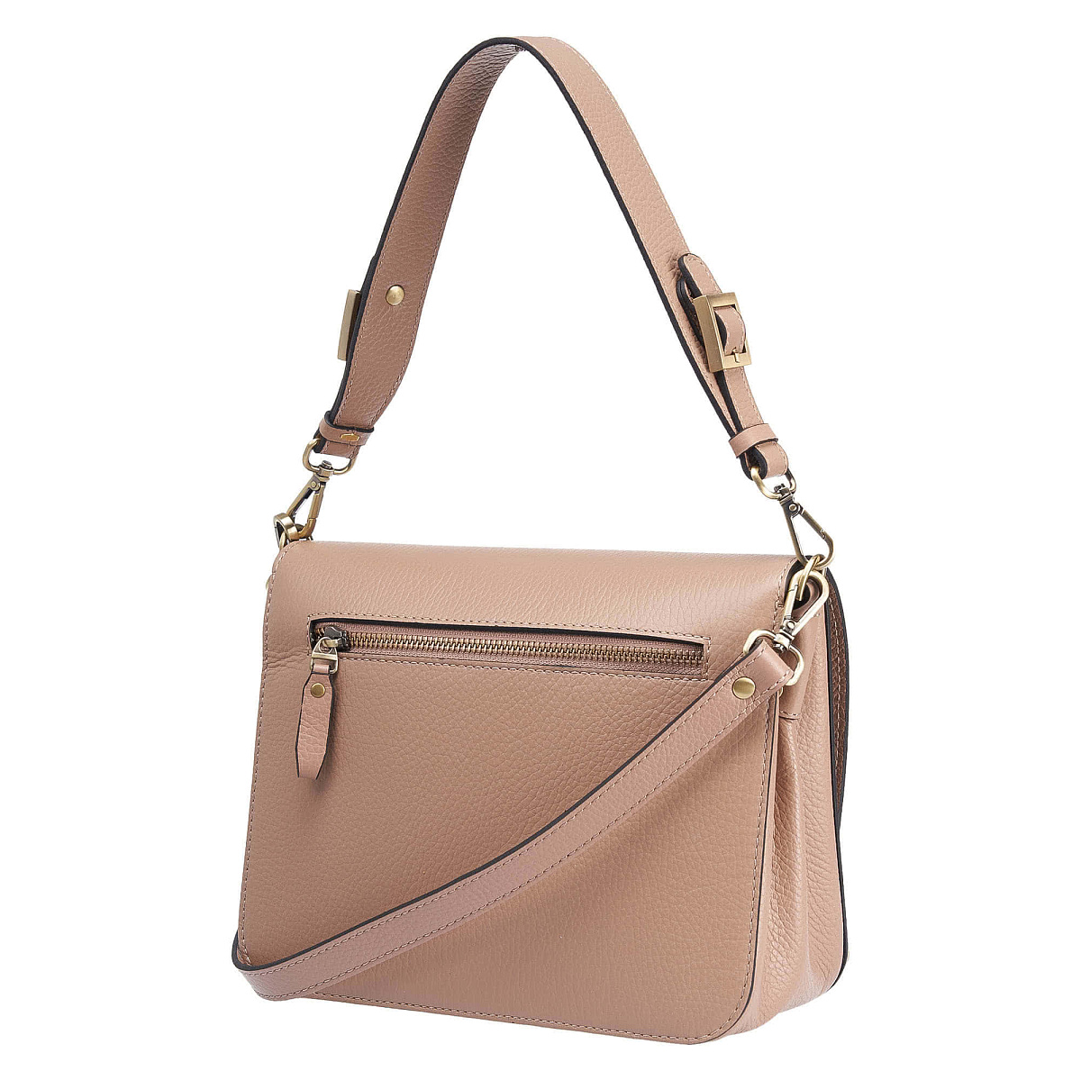Женская сумка Dr. Koffer из натуральной кожи бежевая