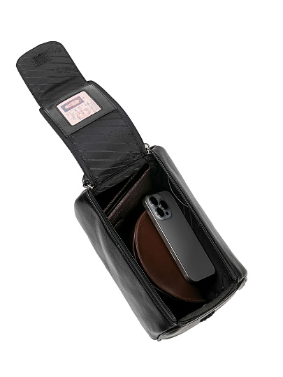 Несессер Dr.Koffer из натуральной кожи черный