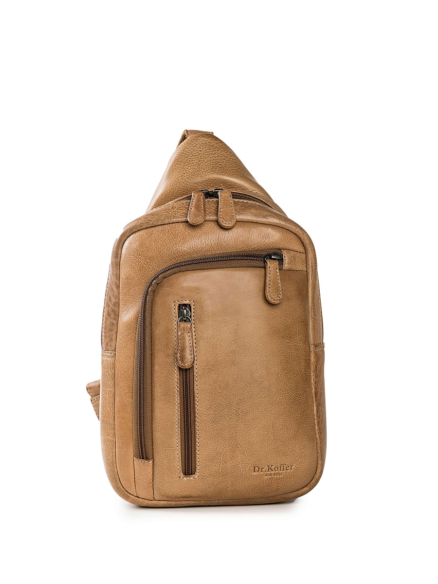 Рюкзак Dr.Koffer из натуральной кожи коричневый
