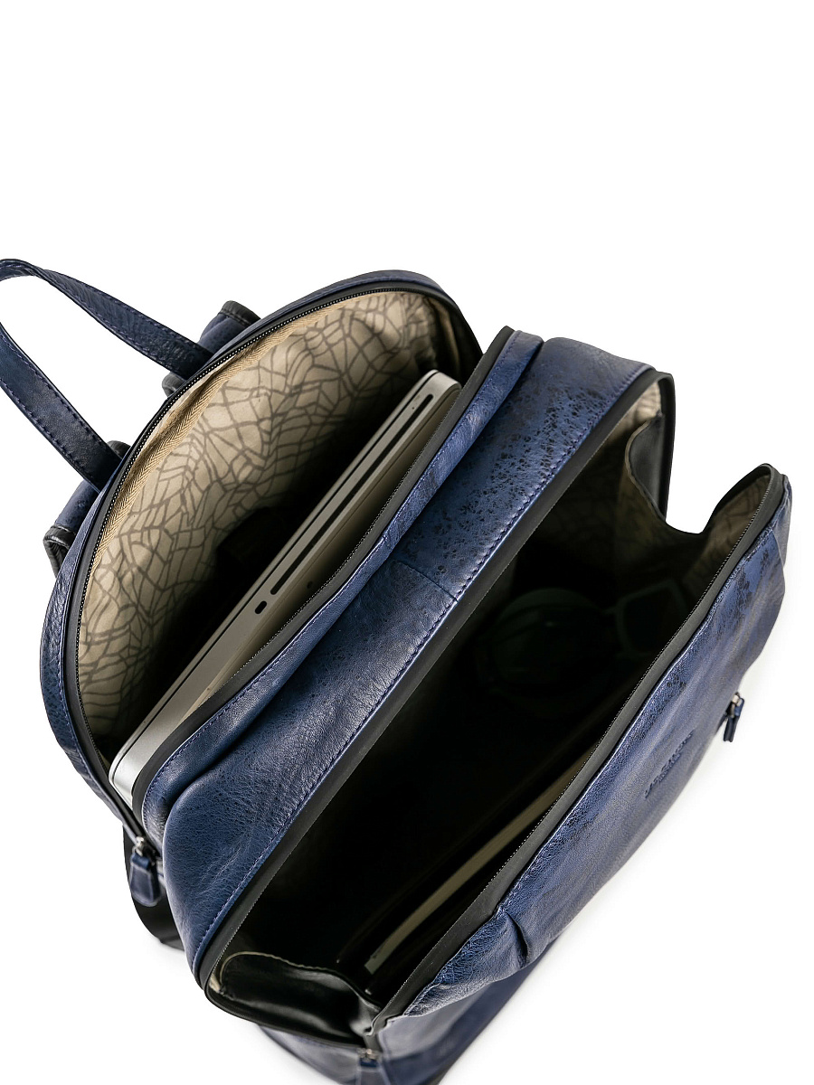 Рюкзак Dr.Koffer из натуральной кожи синий