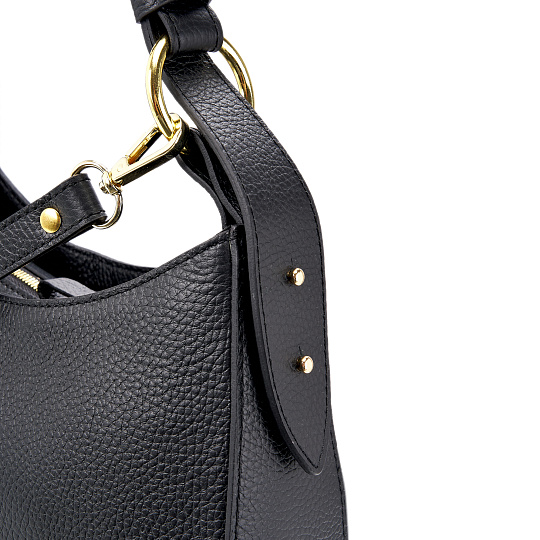 Женская сумка Dr. Koffer из натуральной кожи черная