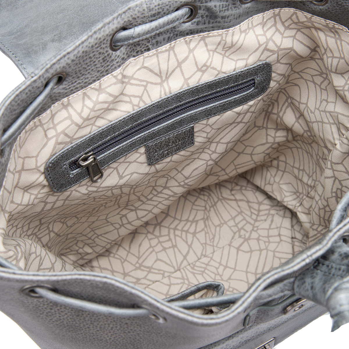 Рюкзак Dr.Koffer из натуральной кожи серый