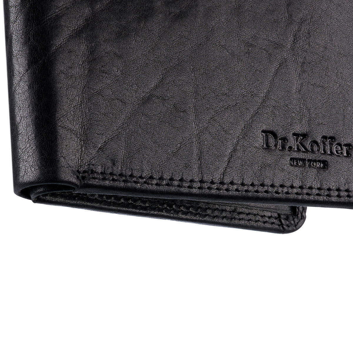 Портмоне Dr.Koffer из натуральной кожи черное