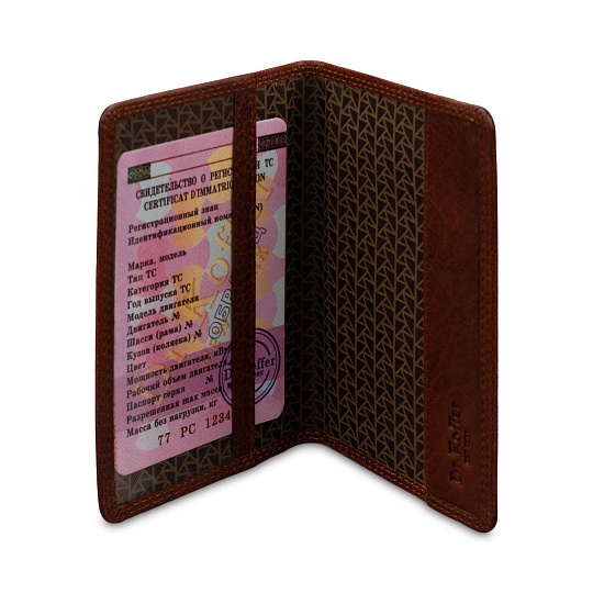 Обложка для паспорта Dr. Koffer из натуральной кожи