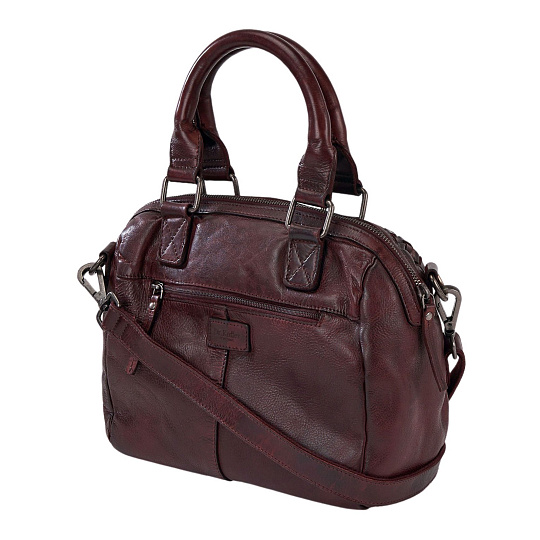 Сумка через плечо Dr.Koffer из натуральной кожи красная