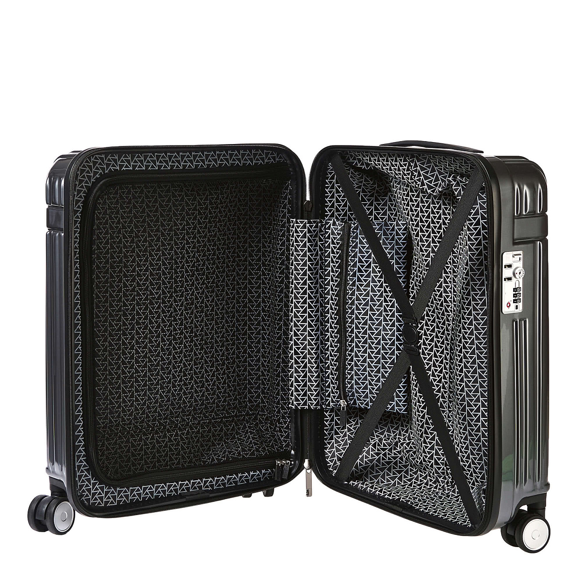 Чемодан на колесах S Dr.Koffer АБС (abs) пластик серый