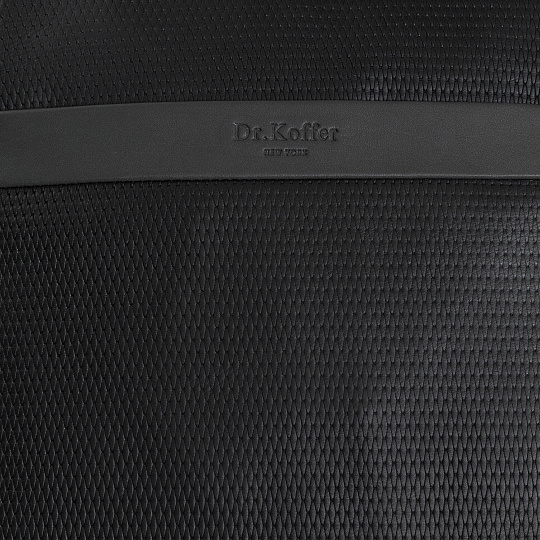 Сумка через плечо Dr.Koffer из натуральной кожи черная