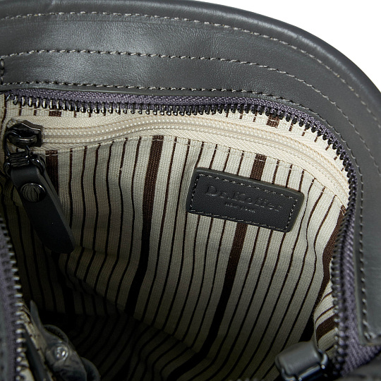 Сумка через плечо Dr.Koffer из натуральной кожи бежевая