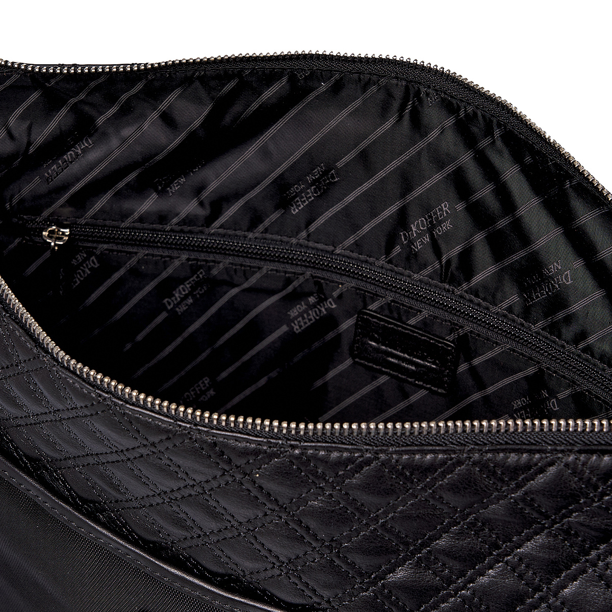 Сумка через плечо Dr.Koffer из натуральной кожи черная