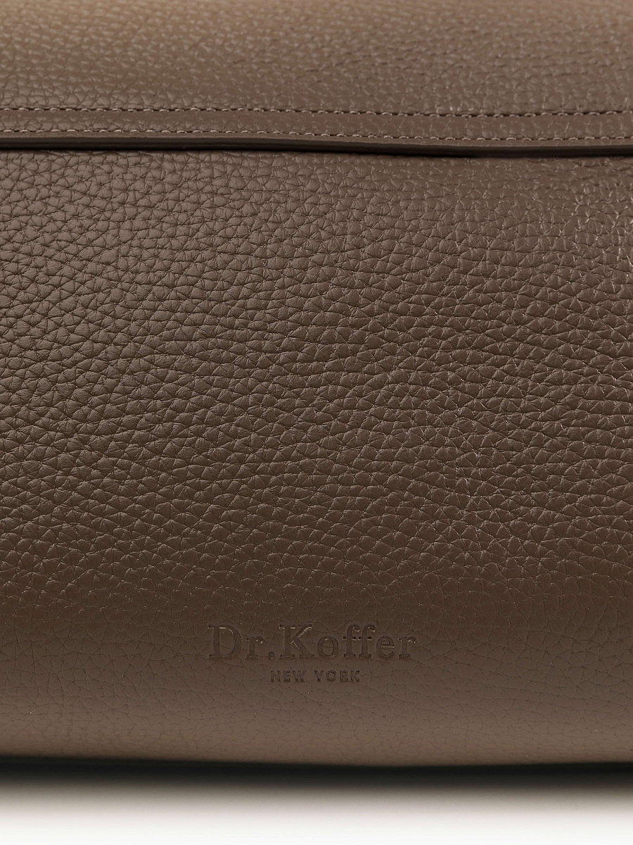 Женская сумка Dr.Koffer из натуральной кожи бежевая
