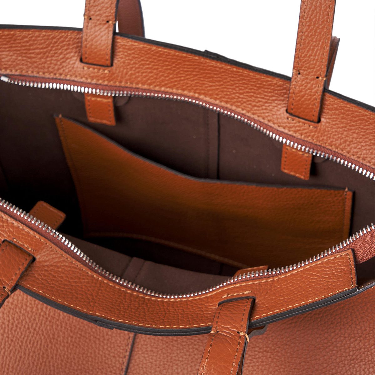 Женская сумка Dr. Koffer из натуральной кожи коричневая