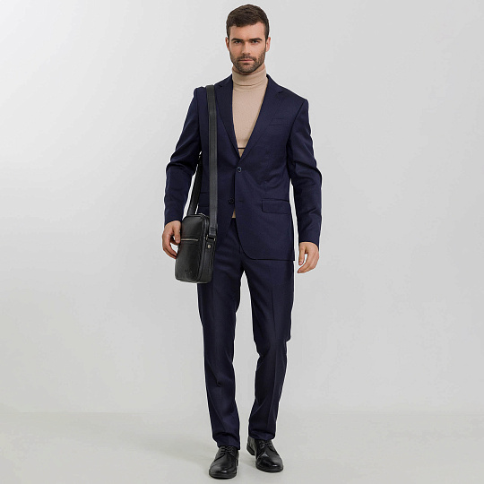 Сумка через плечо Dr.Koffer из натуральной кожи черная