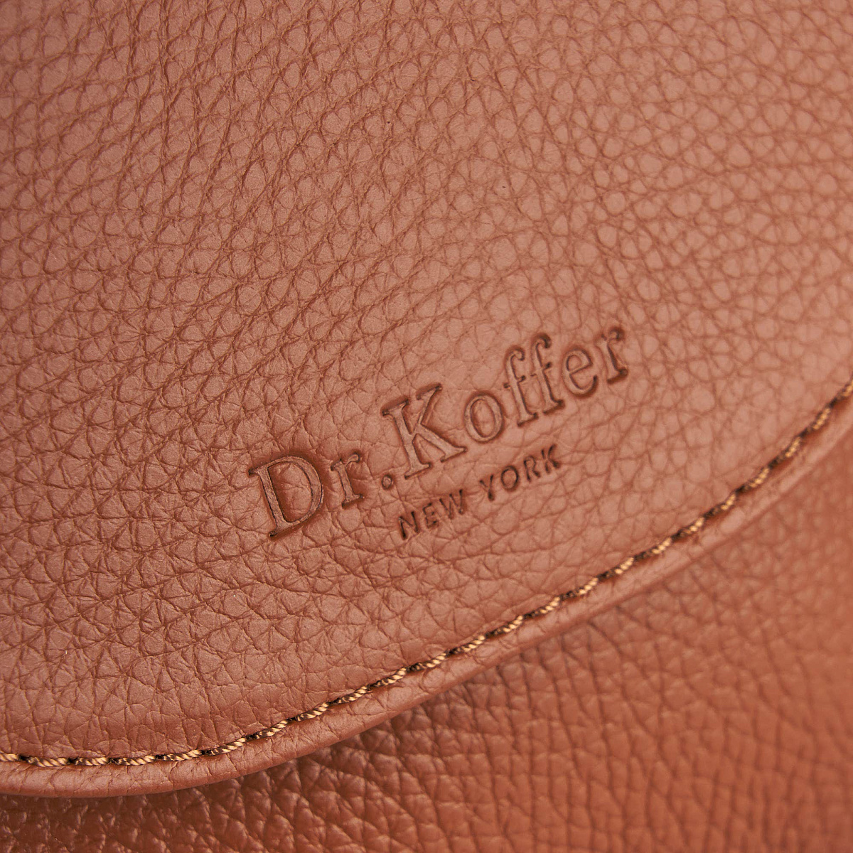 Женская сумка Dr. Koffer из натуральной кожи коричневая