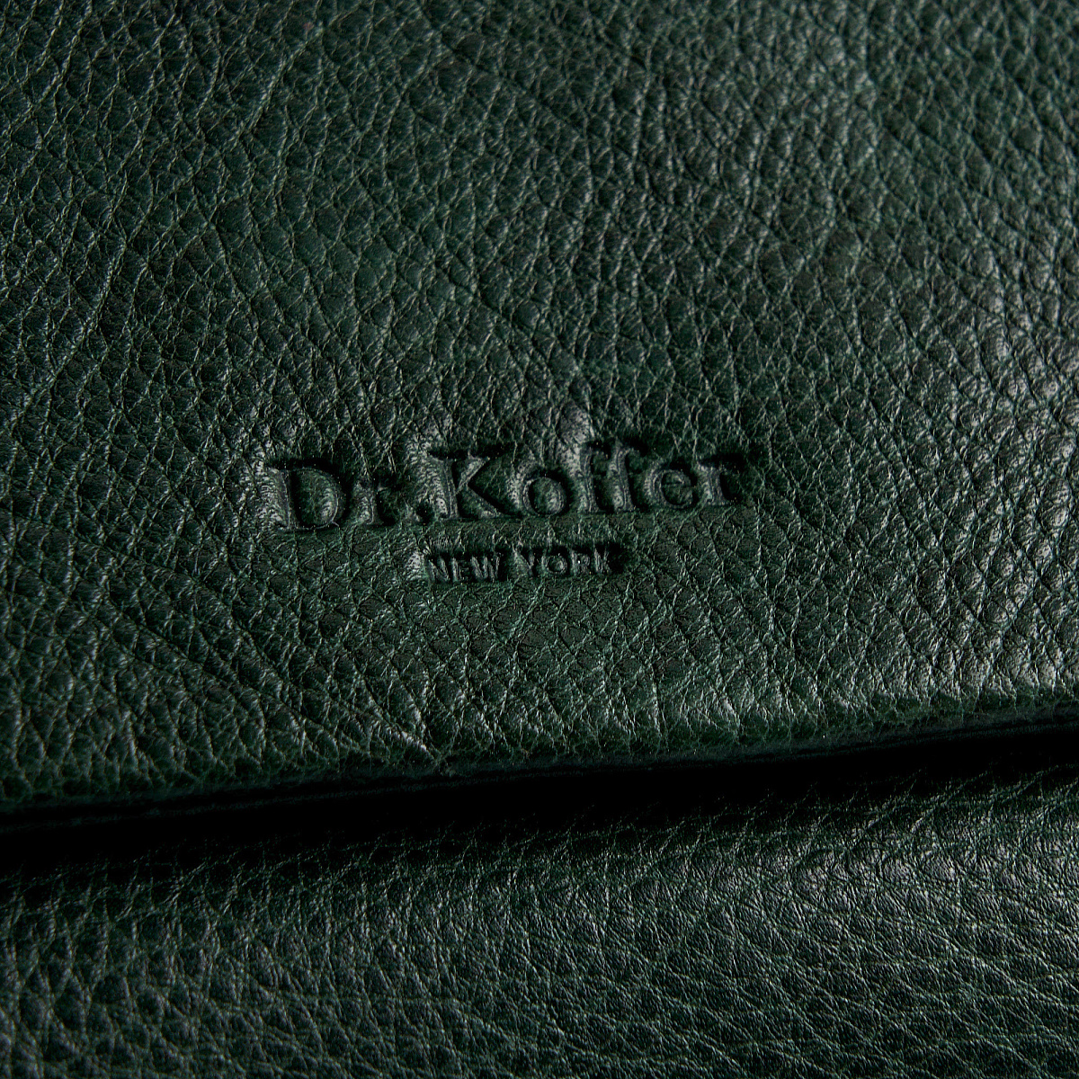 Портмоне Dr.Koffer из натуральной кожи зеленое