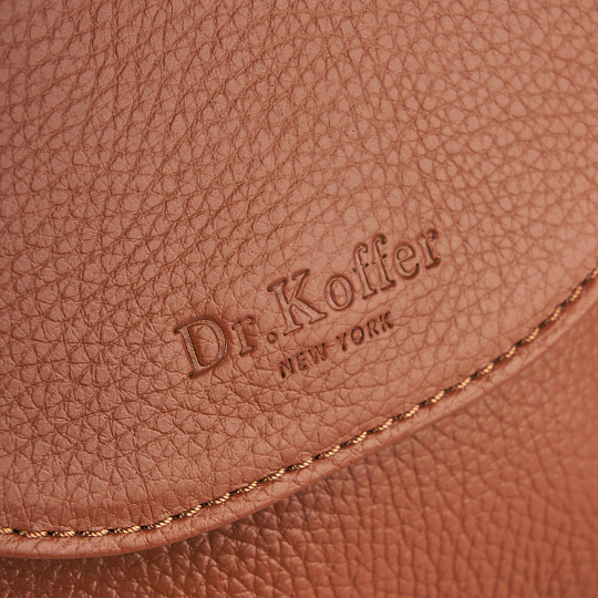 Женская сумка Dr. Koffer из натуральной кожи коричневая