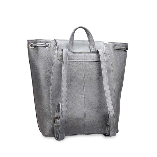Рюкзак Dr.Koffer из натуральной кожи серый
