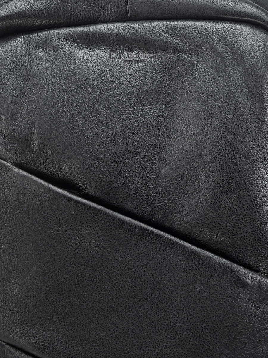 Рюкзак Dr. Koffer из натуральной кожи черный