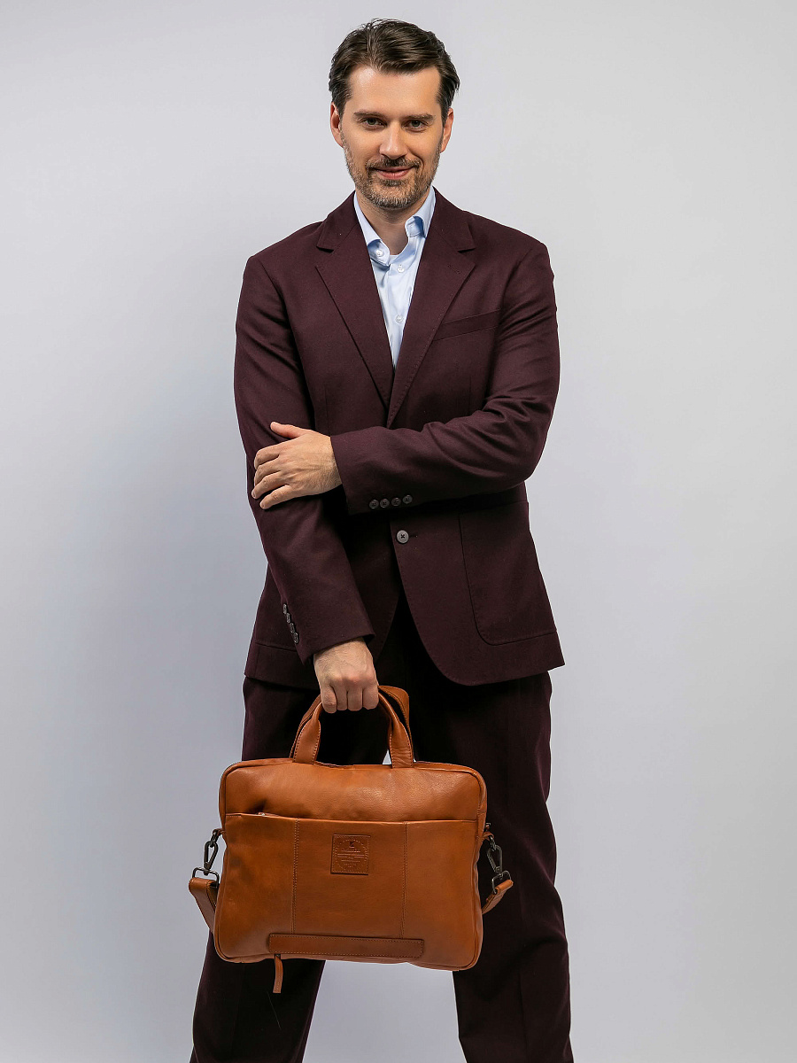 Сумка для документов Dr.Koffer из натуральной кожи