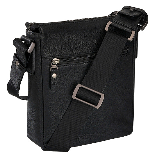 Сумка через плечо Dr.Koffer из натуральной кожи черная