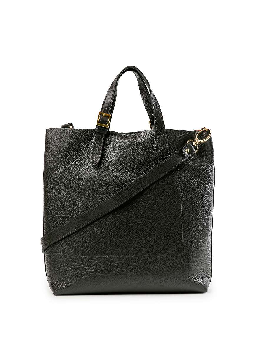 Женская сумка Dr.Koffer из натуральной кожи темно-коричневая