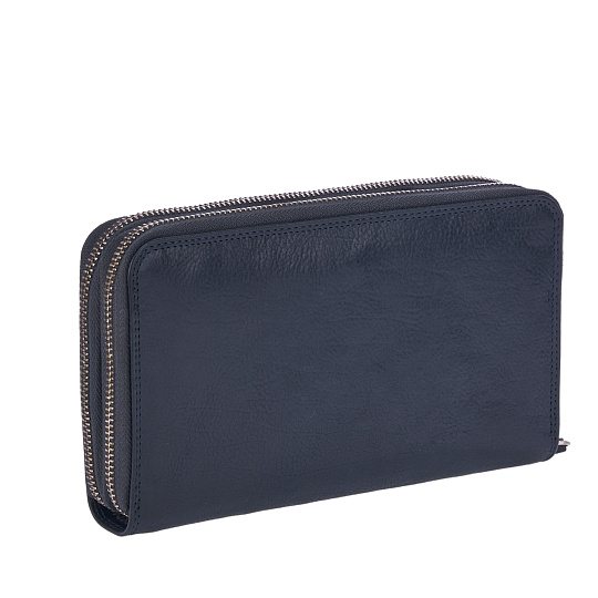 Портмоне Dr.Koffer из натуральной кожи синее