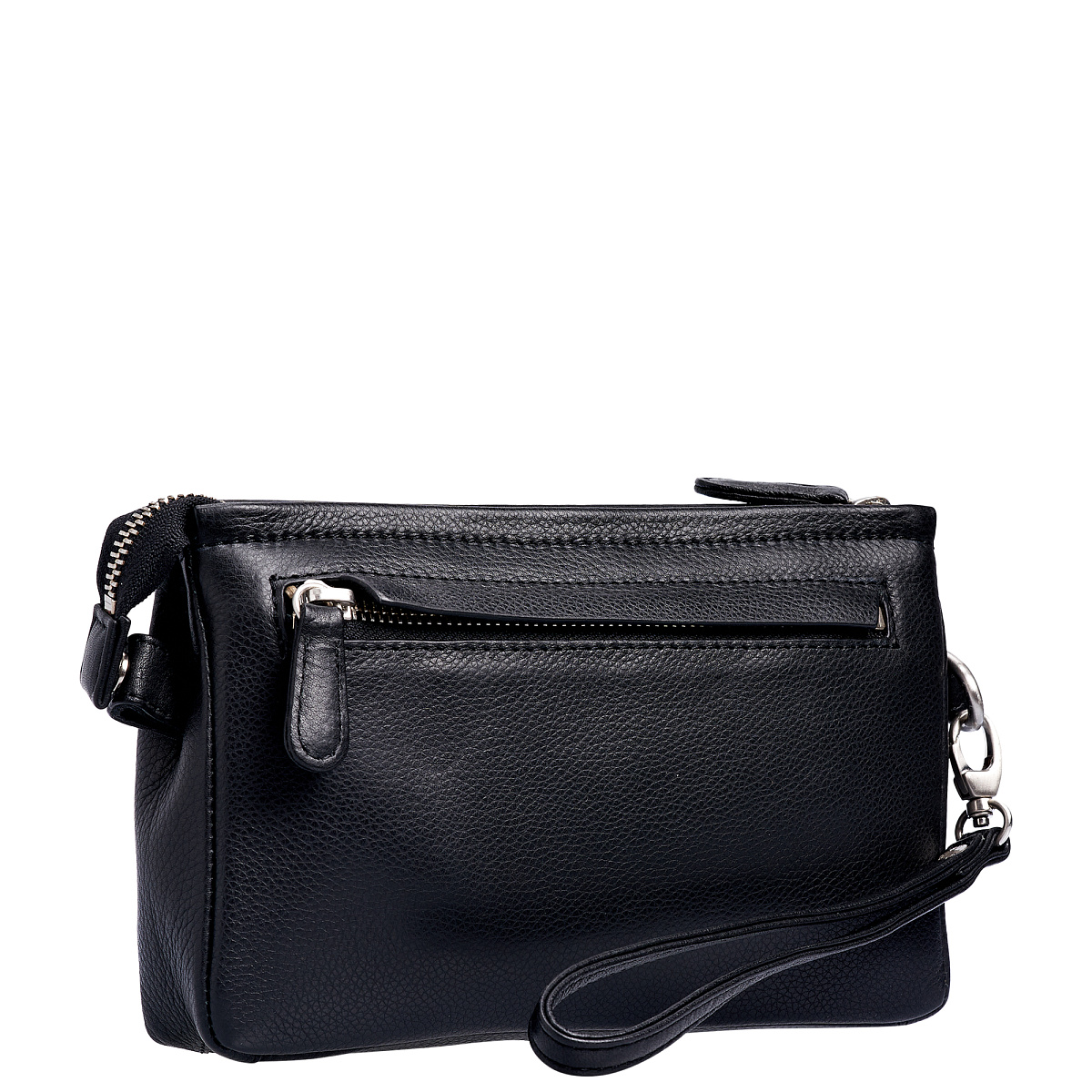 Сумка барсетка из натуральной кожи Dr. Koffer черная