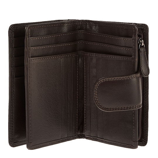 Портмоне Dr.Koffer из натуральной кожи коричневое