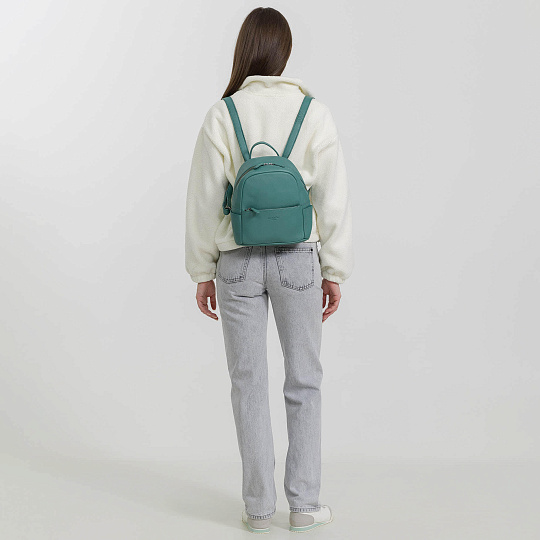 Рюкзак Dr.Koffer из натуральной кожи зеленый