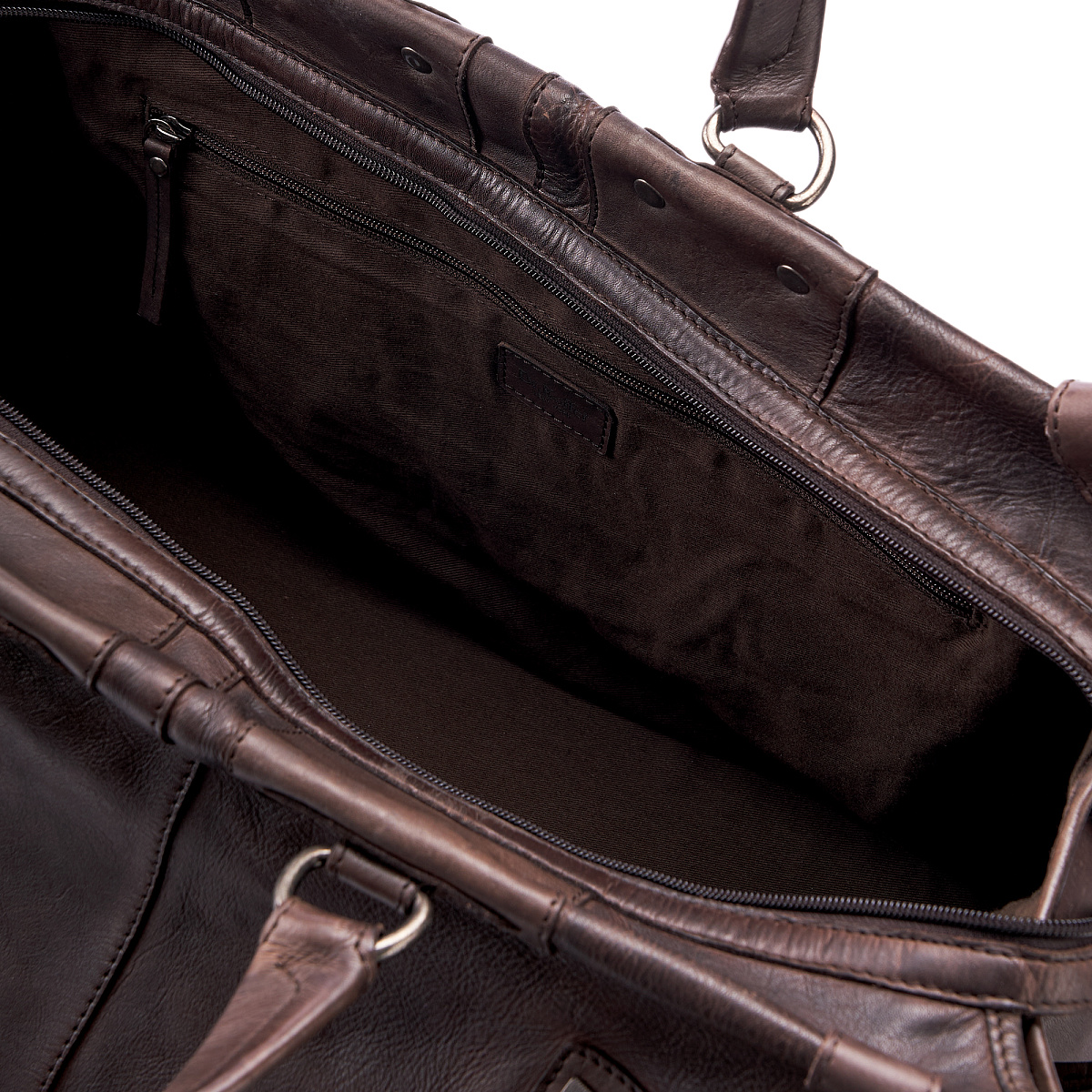 Сумка дорожная Dr.Koffer из натуральной кожи коричневая