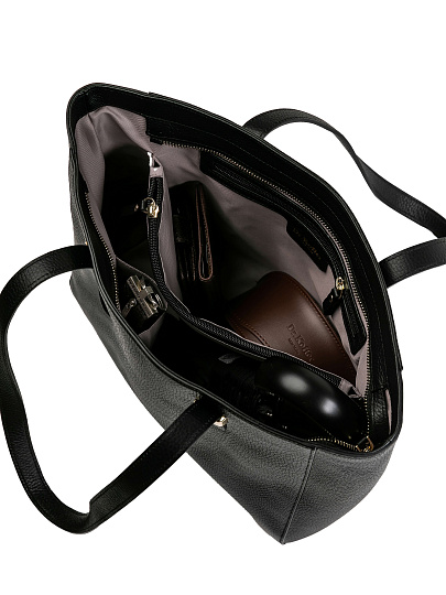 Женская сумка Dr.Koffer из натуральной кожи черная