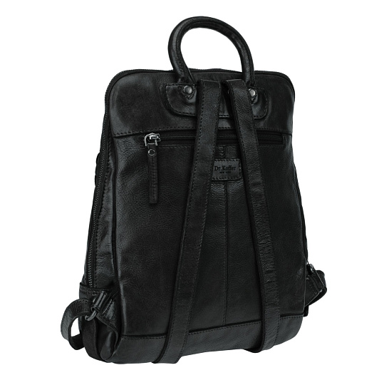 Рюкзак Dr.Koffer из натуральной кожи черный