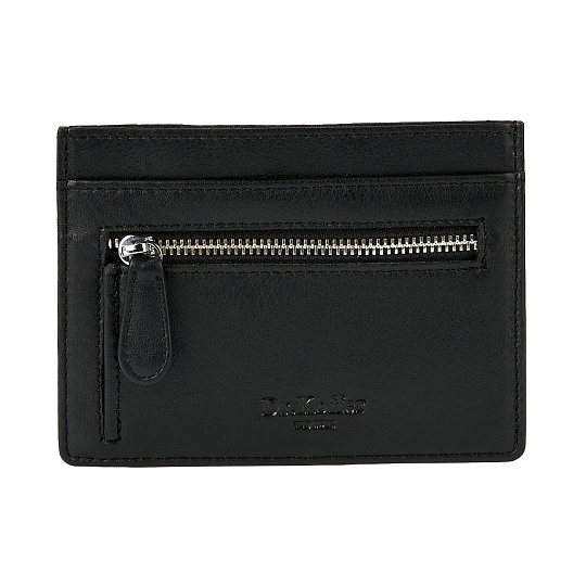 Кредитница Dr.Koffer из натуральной кожи черная