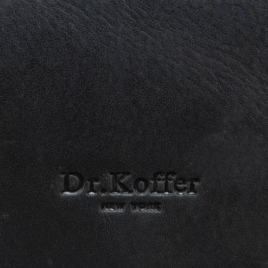 Монетница Dr.Koffer из натуральной кожи зеленая