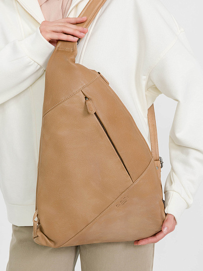 Рюкзак Dr.Koffer из натуральной кожи бежевый