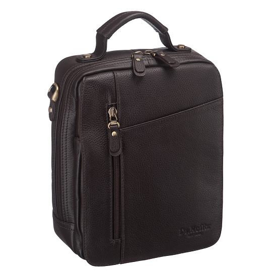 Сумка через плечо Dr.Koffer из натуральной кожи коричневая