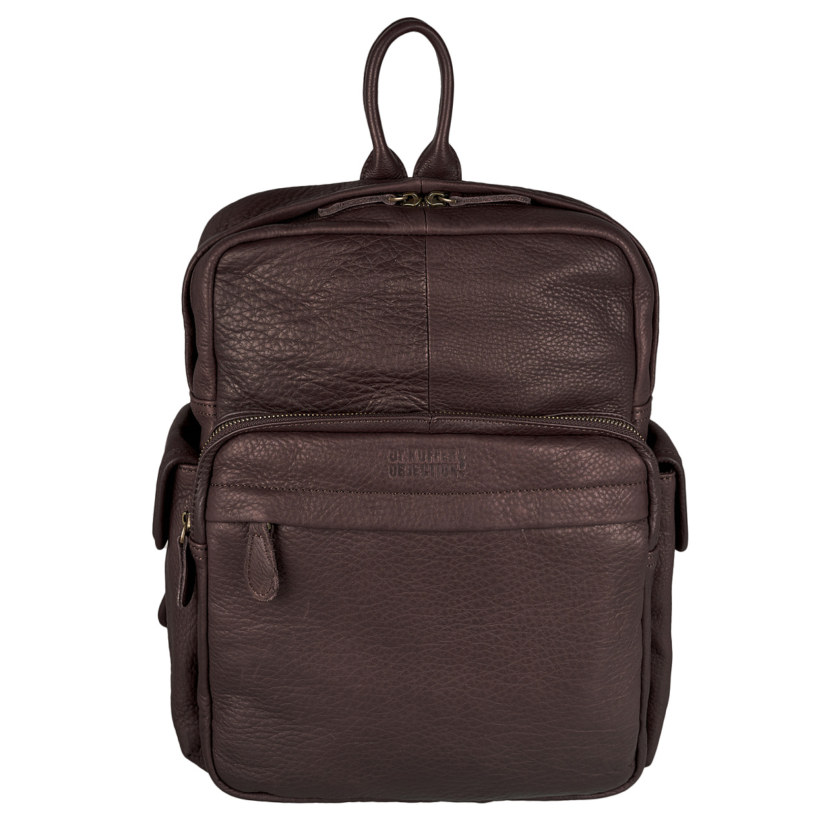 Рюкзак Dr.Koffer из натуральной кожи темно-коричневый
