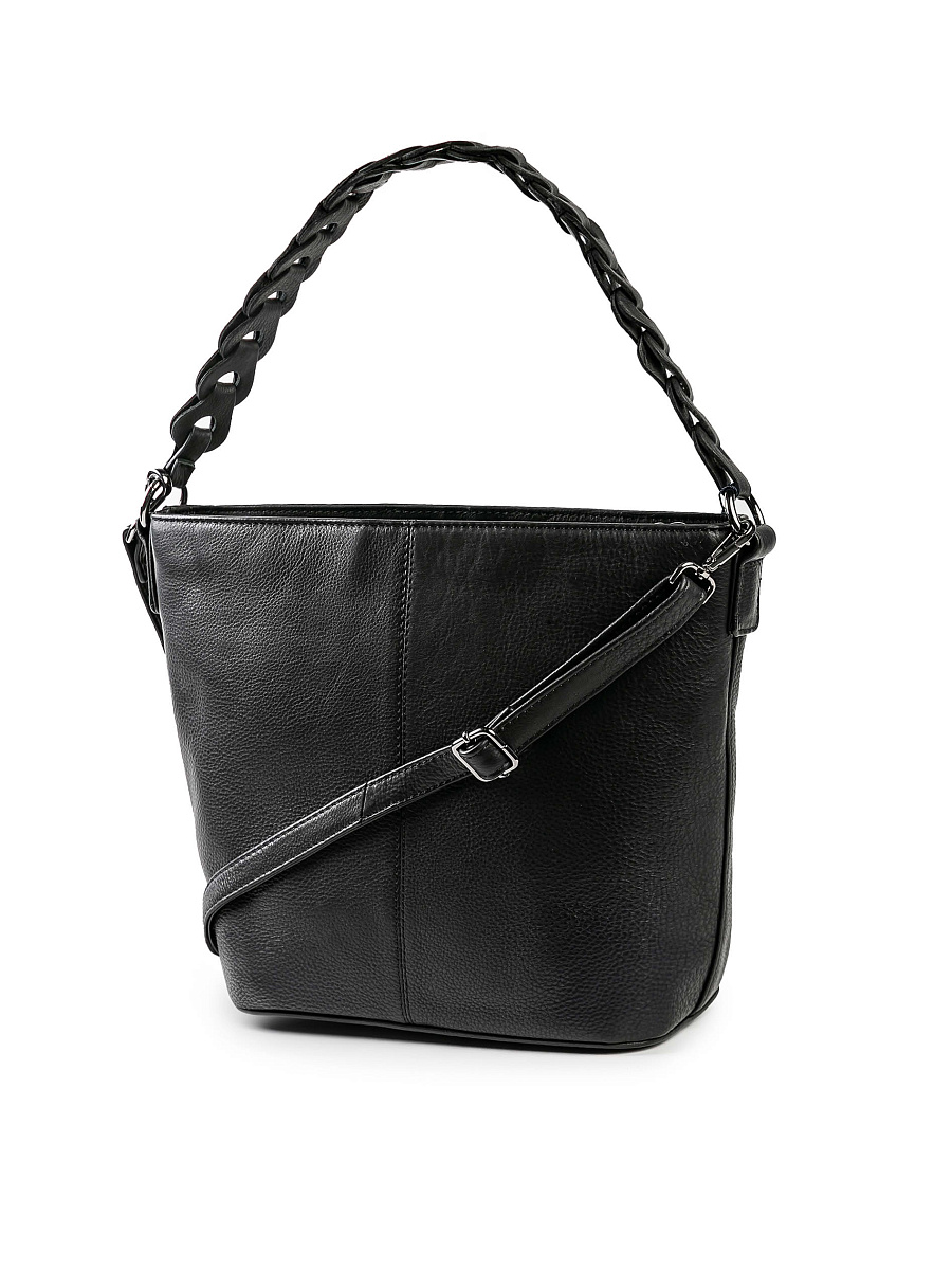 Женская сумка Dr.Koffer из натуральной кожи чёрная