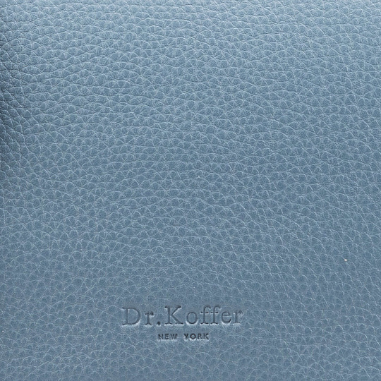 Женская сумка Dr.Koffer из натуральной кожи голубая