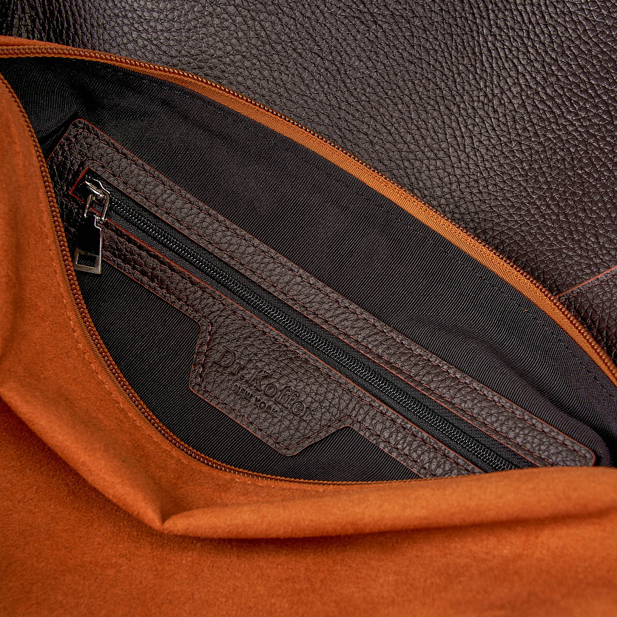 Женская сумка Dr.Koffer из натуральной кожи коричневая