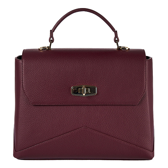Женская сумка  Dr. Koffer из натуральной кожи бордовая