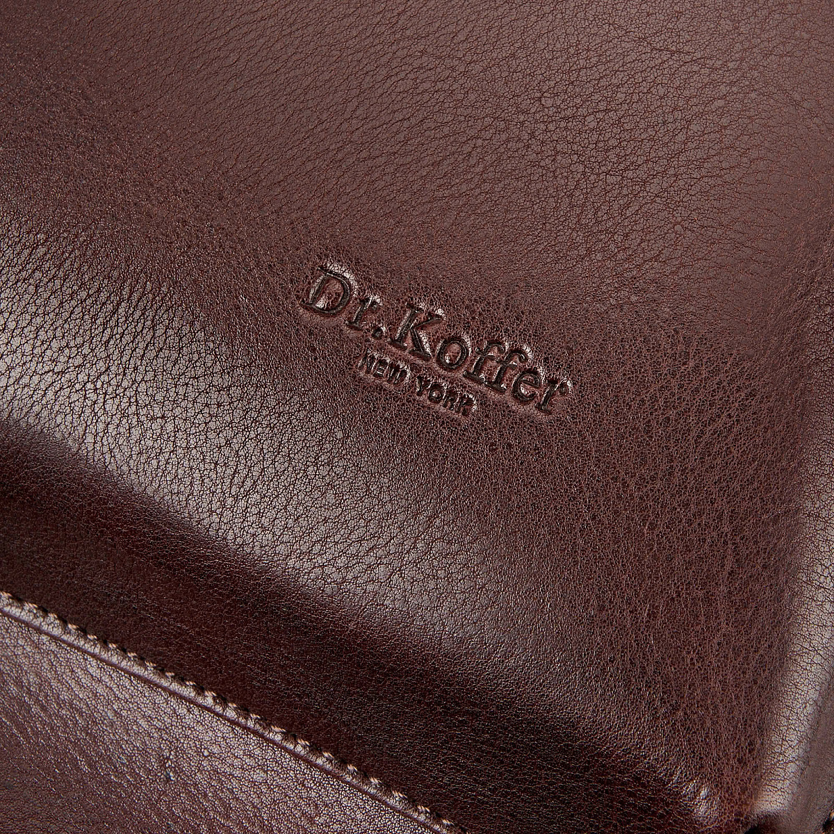 Рюкзак Dr.Koffer из натуральной кожи темно-коричневый